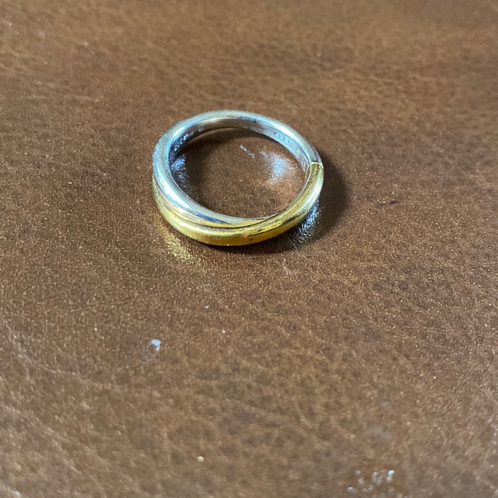 Ti Cento ring 925 and gold plated